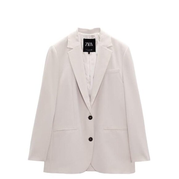 Zara Jackets & Blazers - ZARA LONG SPLIT BLAZER SMOKY GRAY SIZE M | 2010/808